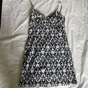 Vintage Tommy Hilfiger blue and white floral dress size 12